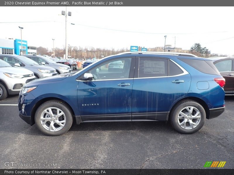 Pacific Blue Metallic / Jet Black 2020 Chevrolet Equinox Premier AWD