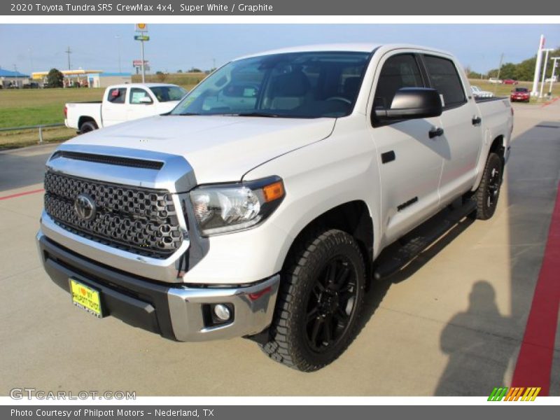 Super White / Graphite 2020 Toyota Tundra SR5 CrewMax 4x4