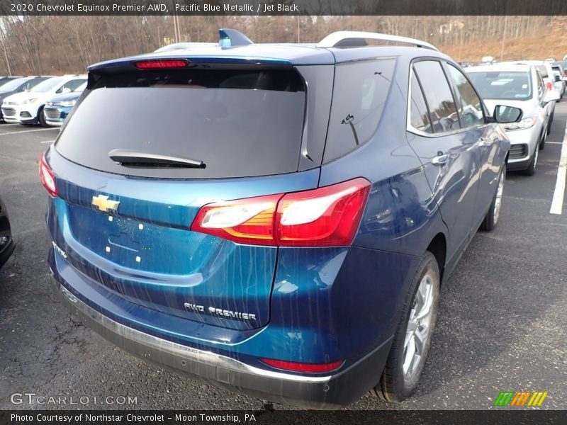 Pacific Blue Metallic / Jet Black 2020 Chevrolet Equinox Premier AWD