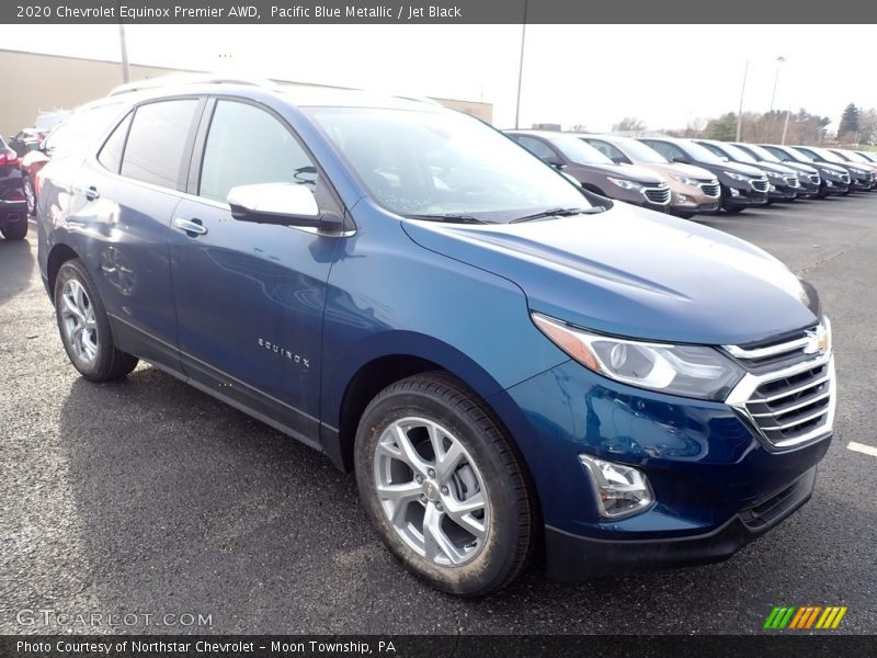 Pacific Blue Metallic / Jet Black 2020 Chevrolet Equinox Premier AWD