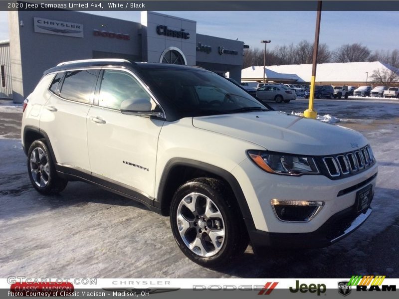 White / Black 2020 Jeep Compass Limted 4x4