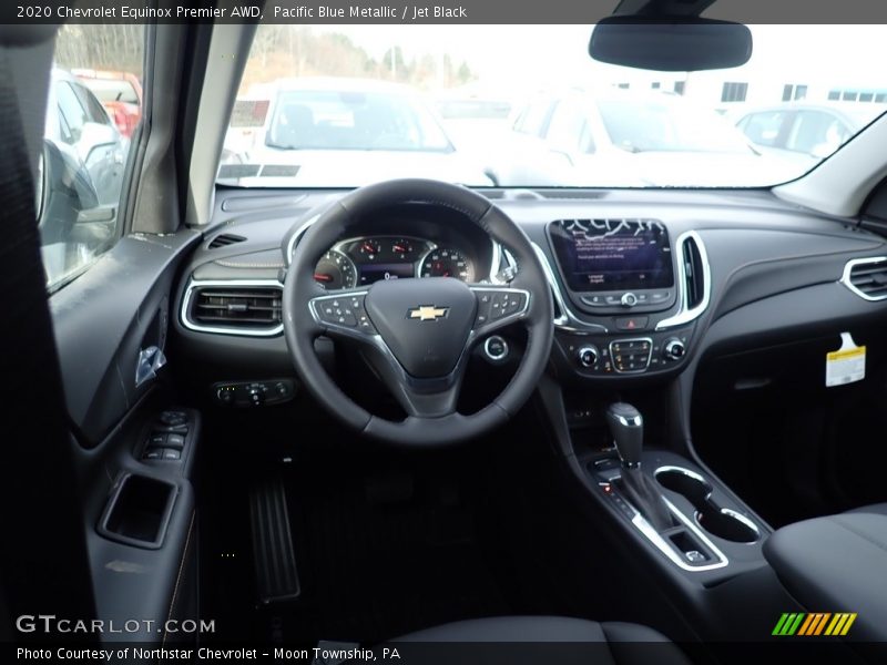 Pacific Blue Metallic / Jet Black 2020 Chevrolet Equinox Premier AWD