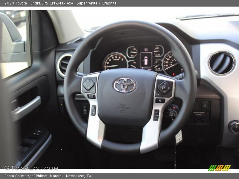 Super White / Graphite 2020 Toyota Tundra SR5 CrewMax 4x4