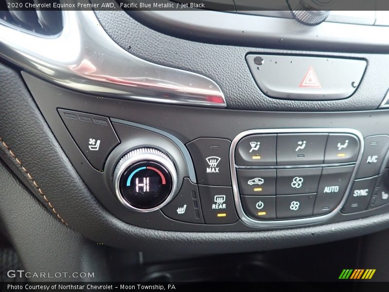 Pacific Blue Metallic / Jet Black 2020 Chevrolet Equinox Premier AWD