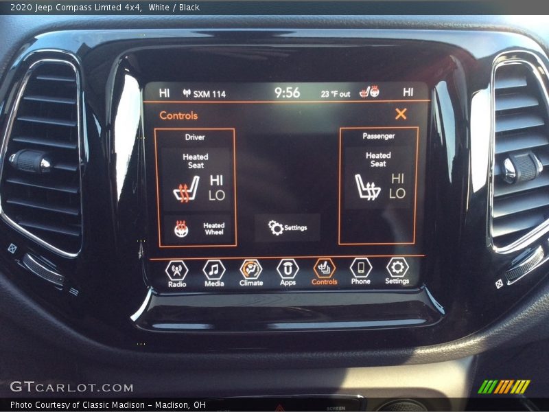 White / Black 2020 Jeep Compass Limted 4x4