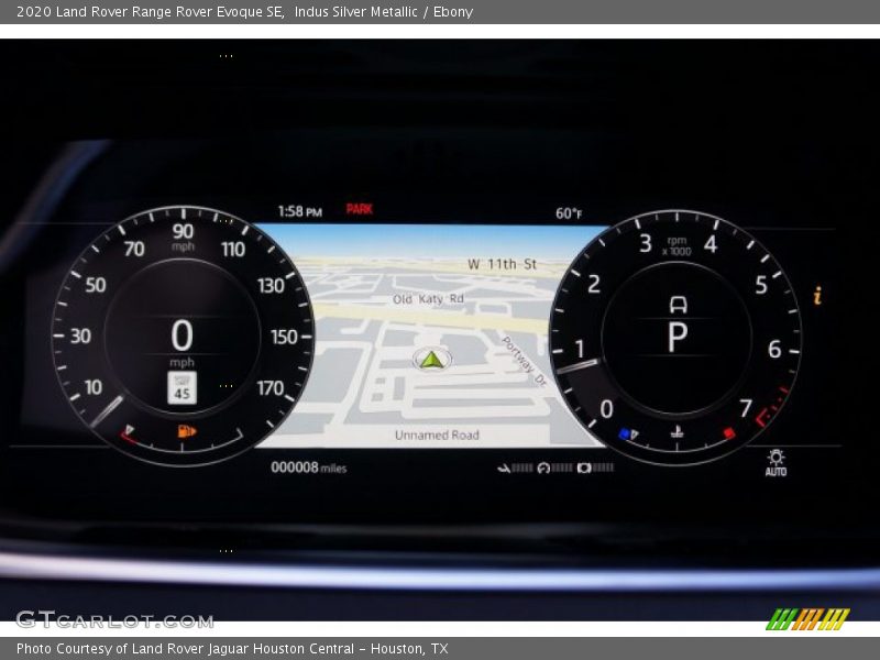 Indus Silver Metallic / Ebony 2020 Land Rover Range Rover Evoque SE