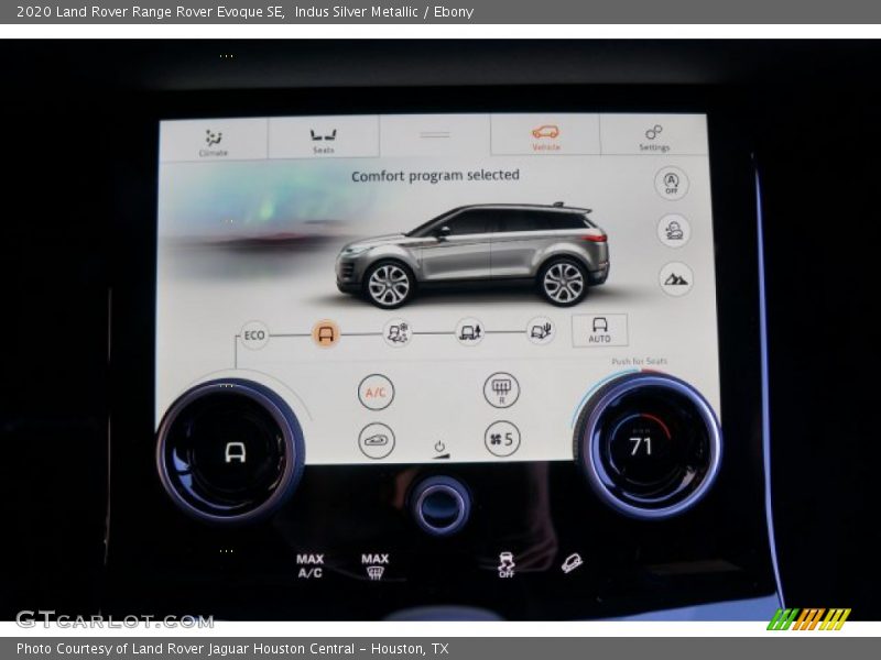 Indus Silver Metallic / Ebony 2020 Land Rover Range Rover Evoque SE
