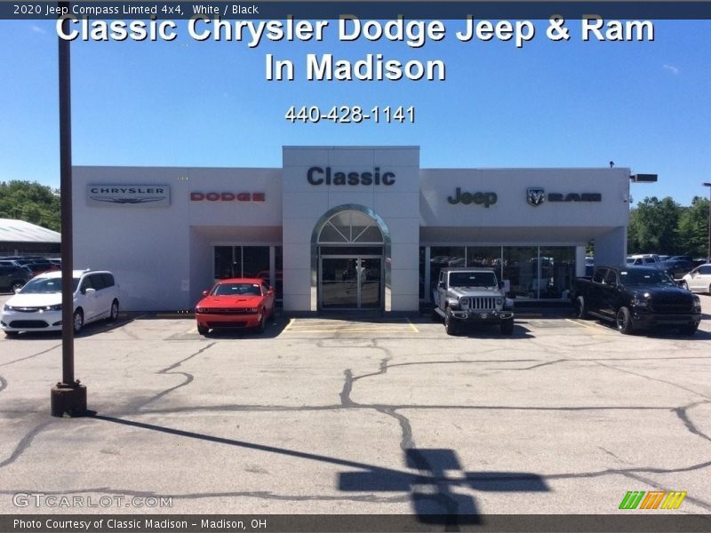 White / Black 2020 Jeep Compass Limted 4x4