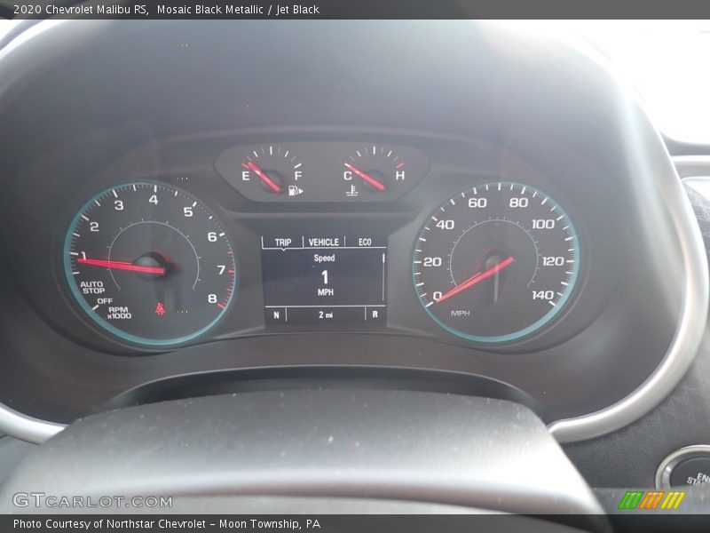 Mosaic Black Metallic / Jet Black 2020 Chevrolet Malibu RS