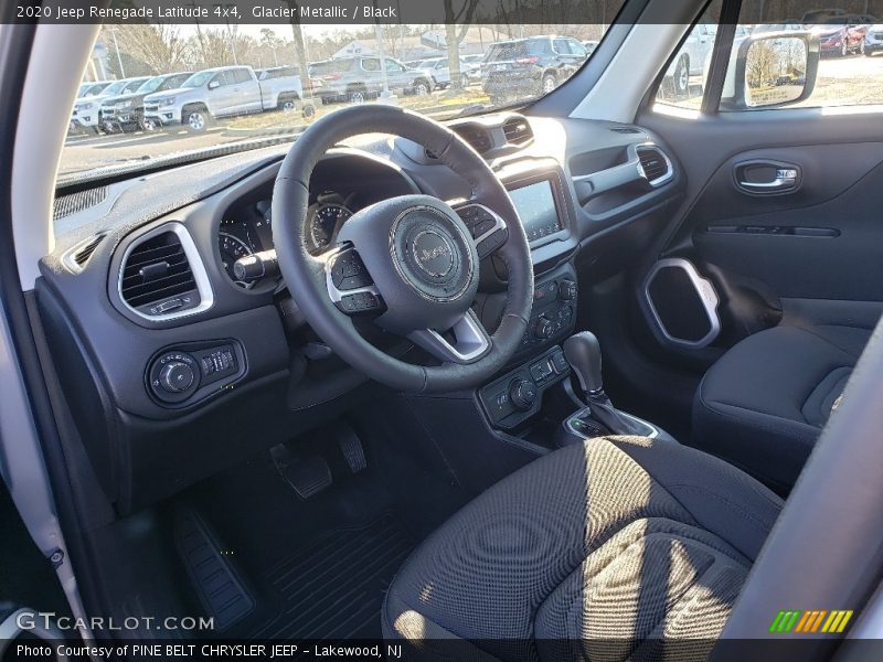 Glacier Metallic / Black 2020 Jeep Renegade Latitude 4x4