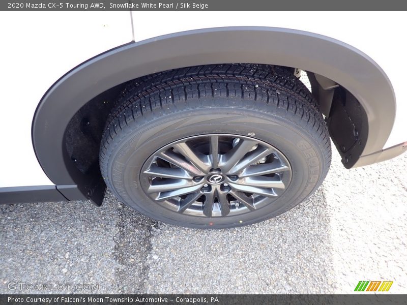 Snowflake White Pearl / Silk Beige 2020 Mazda CX-5 Touring AWD