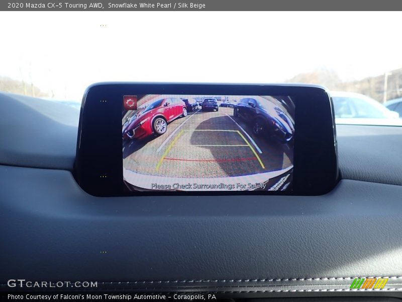 Snowflake White Pearl / Silk Beige 2020 Mazda CX-5 Touring AWD