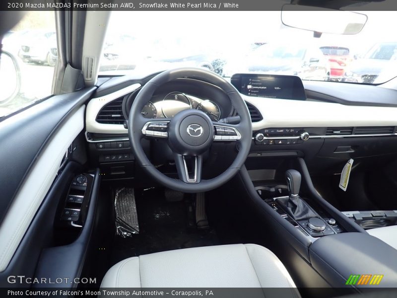 Snowflake White Pearl Mica / White 2020 Mazda MAZDA3 Premium Sedan AWD