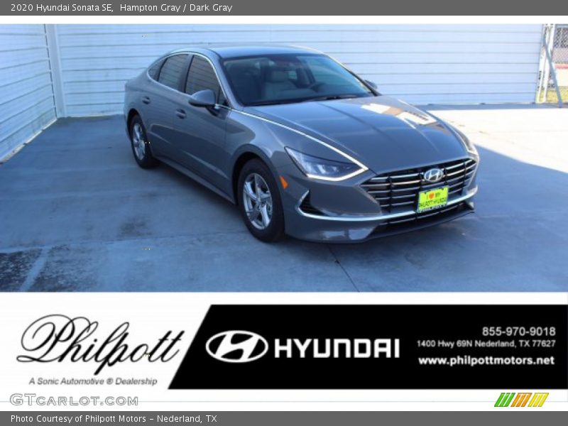 Hampton Gray / Dark Gray 2020 Hyundai Sonata SE