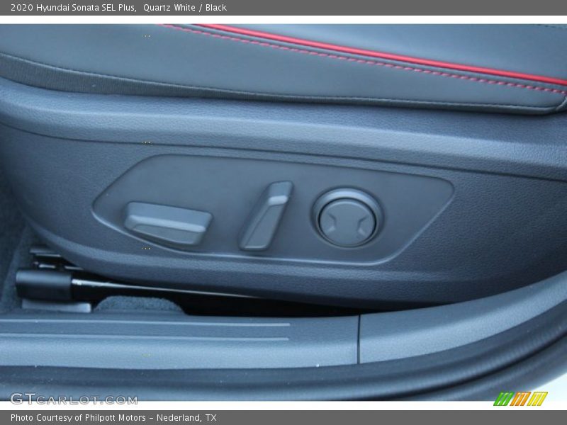 Quartz White / Black 2020 Hyundai Sonata SEL Plus