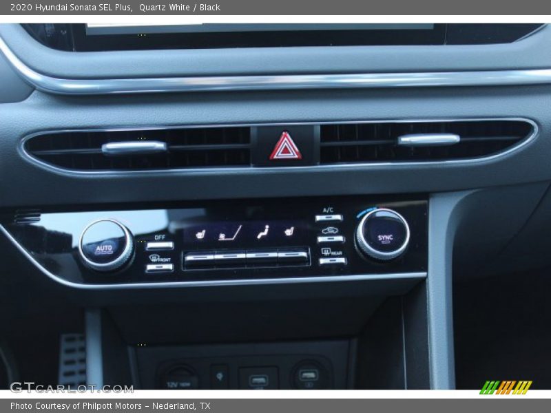 Quartz White / Black 2020 Hyundai Sonata SEL Plus