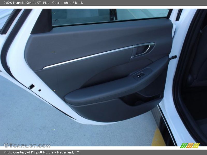 Quartz White / Black 2020 Hyundai Sonata SEL Plus