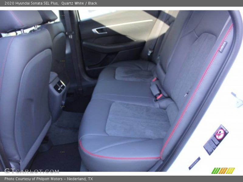 Quartz White / Black 2020 Hyundai Sonata SEL Plus