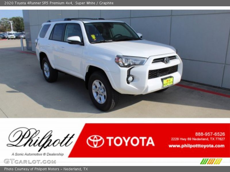 Super White / Graphite 2020 Toyota 4Runner SR5 Premium 4x4