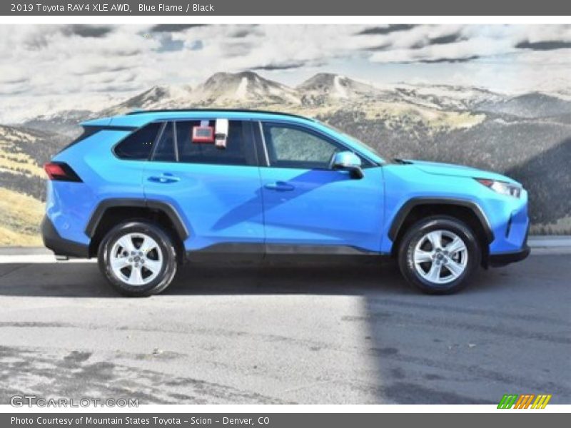 Blue Flame / Black 2019 Toyota RAV4 XLE AWD