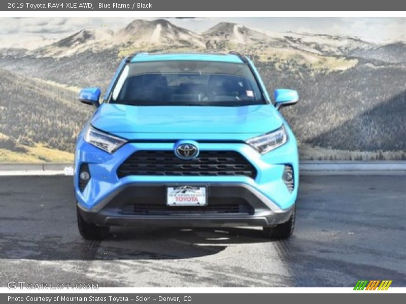 Blue Flame / Black 2019 Toyota RAV4 XLE AWD