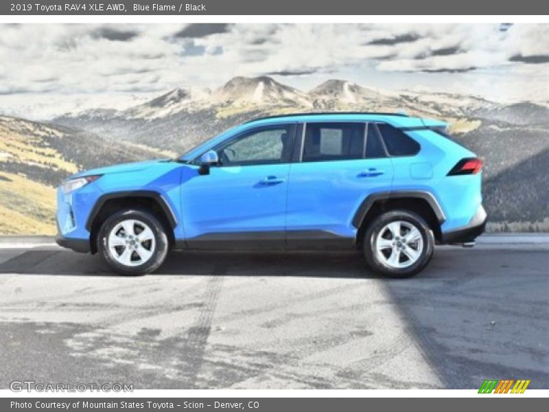 Blue Flame / Black 2019 Toyota RAV4 XLE AWD