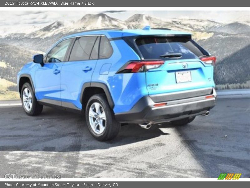 Blue Flame / Black 2019 Toyota RAV4 XLE AWD