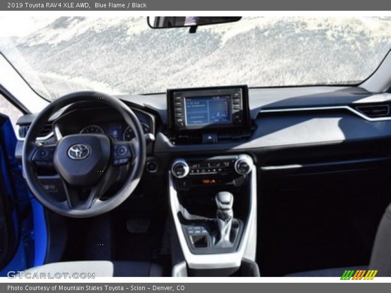 Blue Flame / Black 2019 Toyota RAV4 XLE AWD