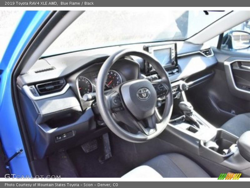 Blue Flame / Black 2019 Toyota RAV4 XLE AWD