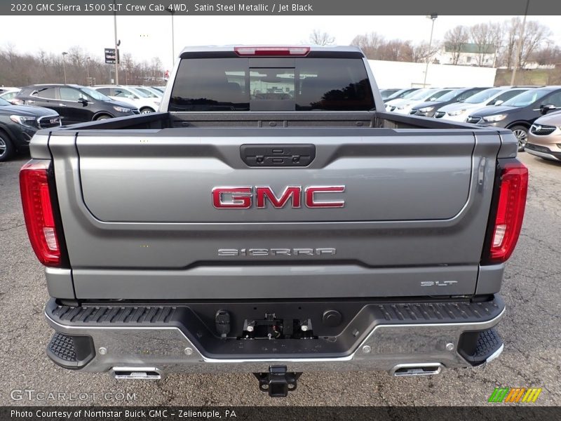 Satin Steel Metallic / Jet Black 2020 GMC Sierra 1500 SLT Crew Cab 4WD