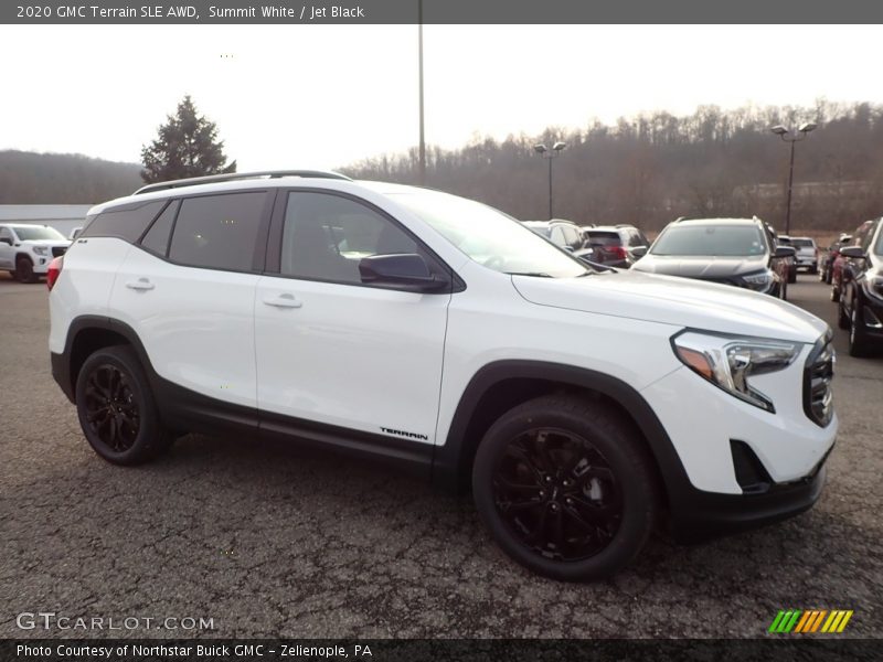 Summit White / Jet Black 2020 GMC Terrain SLE AWD