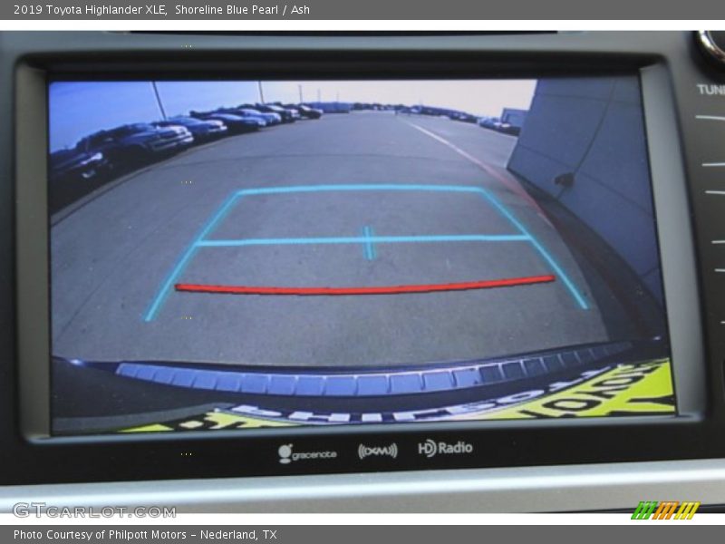 Shoreline Blue Pearl / Ash 2019 Toyota Highlander XLE