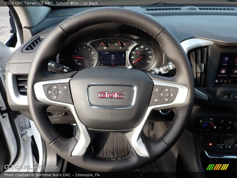 Summit White / Jet Black 2020 GMC Terrain SLE AWD