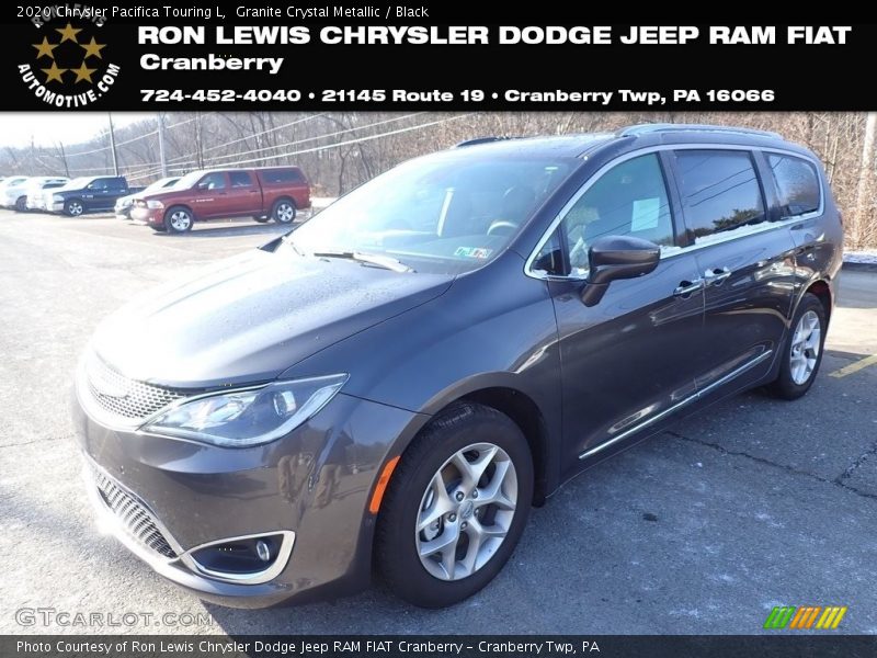 Granite Crystal Metallic / Black 2020 Chrysler Pacifica Touring L