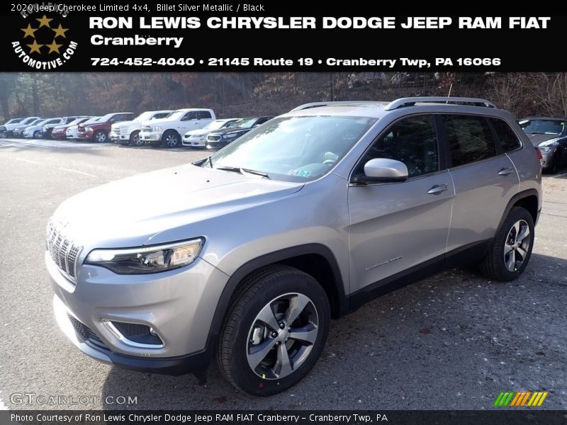 Billet Silver Metallic / Black 2020 Jeep Cherokee Limited 4x4