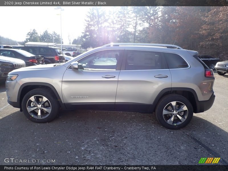 Billet Silver Metallic / Black 2020 Jeep Cherokee Limited 4x4