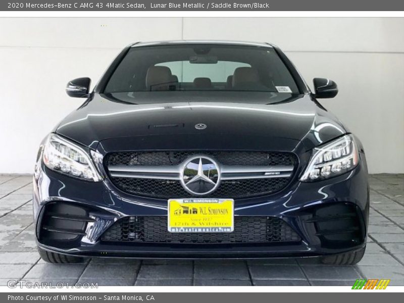 Lunar Blue Metallic / Saddle Brown/Black 2020 Mercedes-Benz C AMG 43 4Matic Sedan