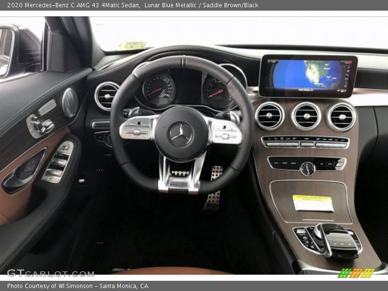 Lunar Blue Metallic / Saddle Brown/Black 2020 Mercedes-Benz C AMG 43 4Matic Sedan