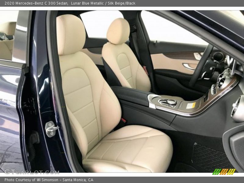 Lunar Blue Metallic / Silk Beige/Black 2020 Mercedes-Benz C 300 Sedan