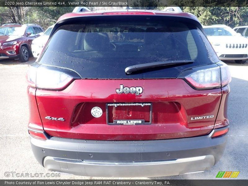 Velvet Red Pearl / Ski Gray/Black 2020 Jeep Cherokee Limited 4x4