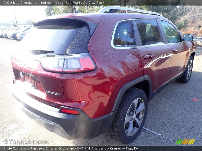 Velvet Red Pearl / Ski Gray/Black 2020 Jeep Cherokee Limited 4x4