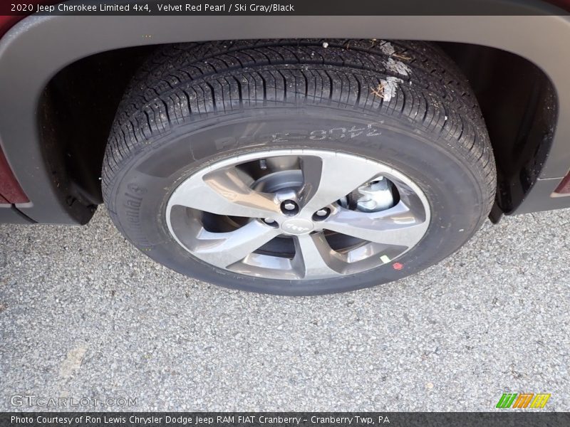 Velvet Red Pearl / Ski Gray/Black 2020 Jeep Cherokee Limited 4x4