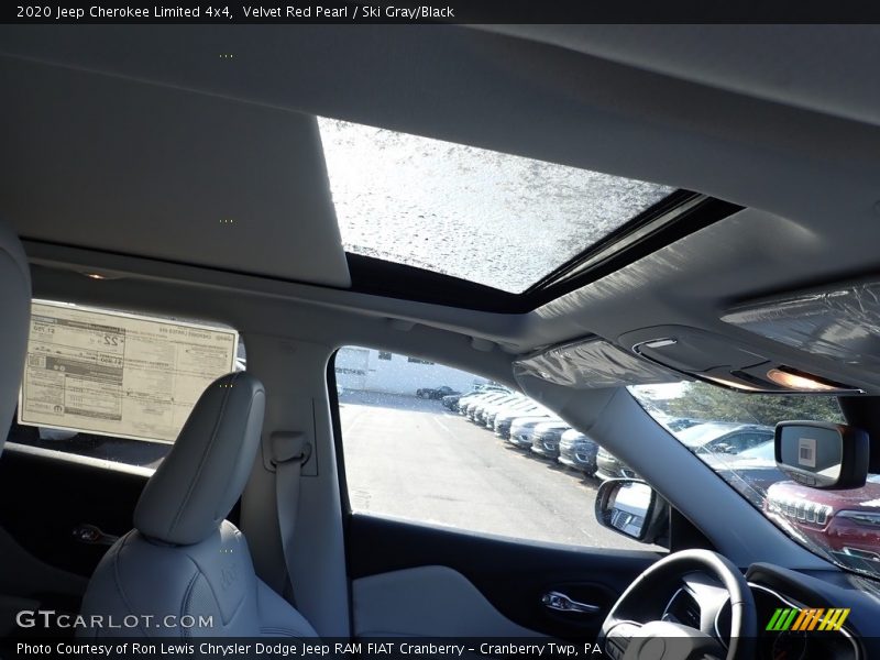 Velvet Red Pearl / Ski Gray/Black 2020 Jeep Cherokee Limited 4x4