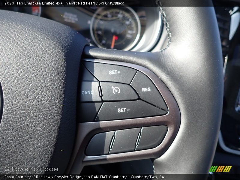 Velvet Red Pearl / Ski Gray/Black 2020 Jeep Cherokee Limited 4x4