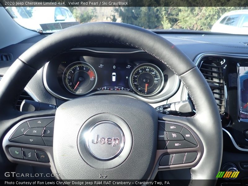Velvet Red Pearl / Ski Gray/Black 2020 Jeep Cherokee Limited 4x4