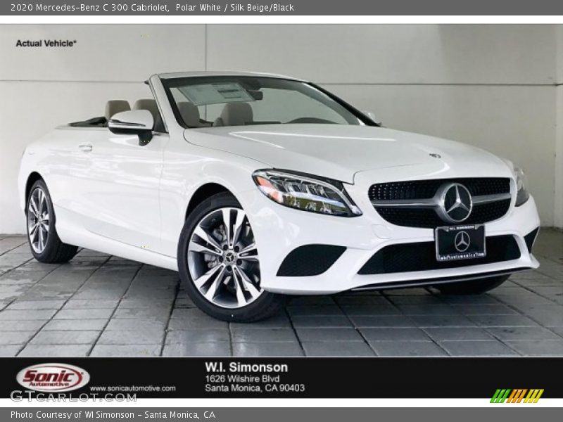 Polar White / Silk Beige/Black 2020 Mercedes-Benz C 300 Cabriolet