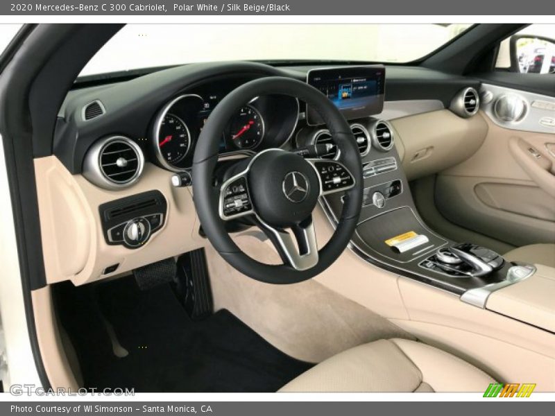 Polar White / Silk Beige/Black 2020 Mercedes-Benz C 300 Cabriolet