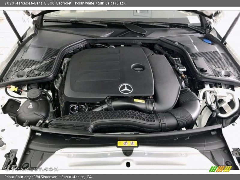 Polar White / Silk Beige/Black 2020 Mercedes-Benz C 300 Cabriolet
