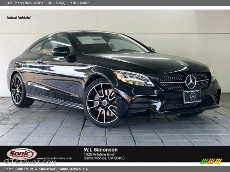 Black / Black 2020 Mercedes-Benz C 300 Coupe