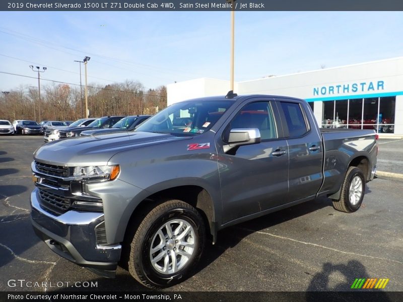 Satin Steel Metallic / Jet Black 2019 Chevrolet Silverado 1500 LT Z71 Double Cab 4WD